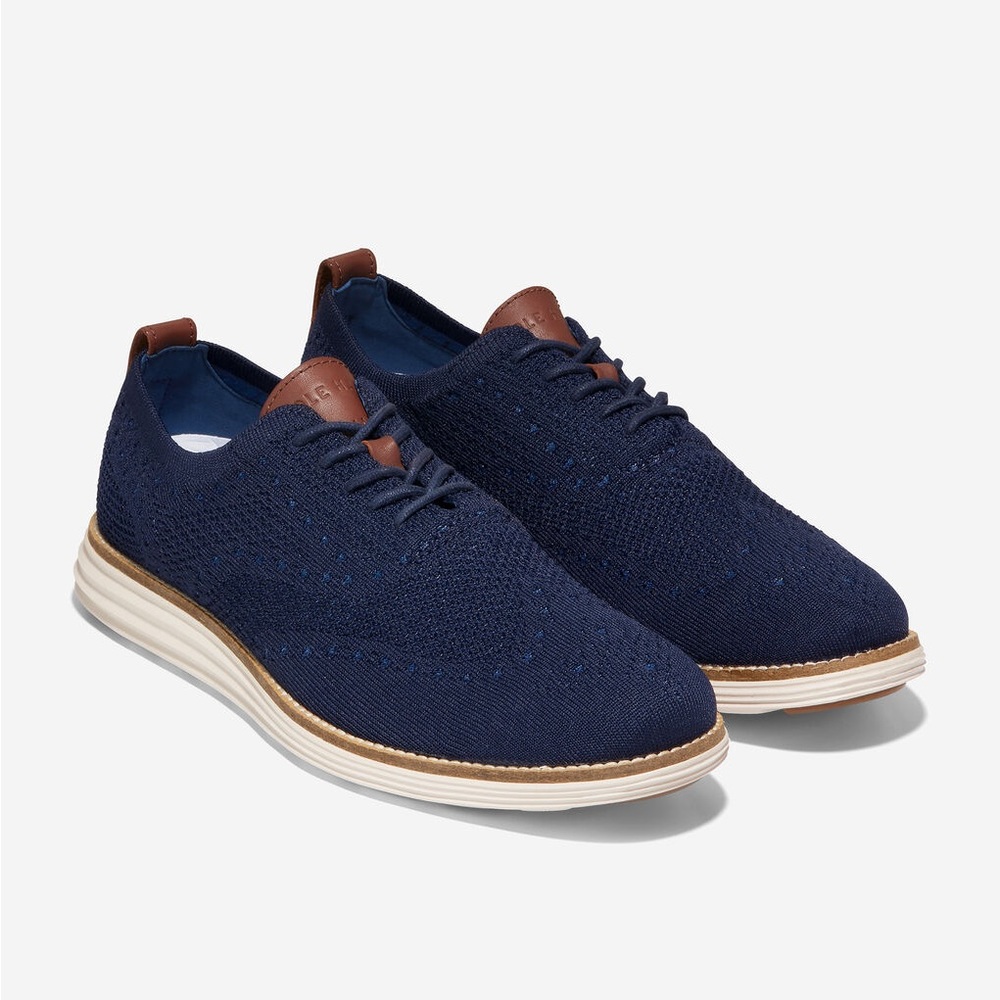 Men’s Navy OriginalGrand Wingtip Oxford Coke Haan